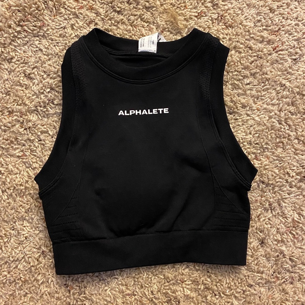 Alphalete ozone tank. Xsmall. Black. Only worn twice.
